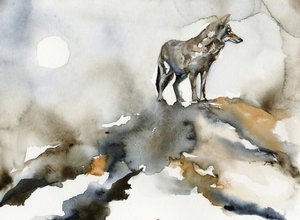 Lone Wolf Moon by RodMacIver