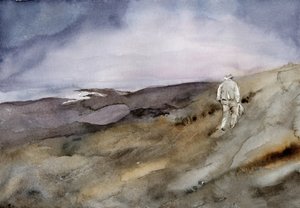 Man Walking Uphill
