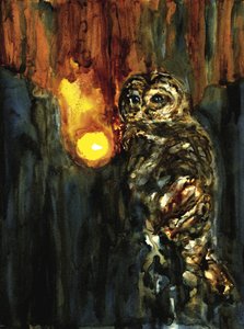 Mystical Owl Light by RodMacIver