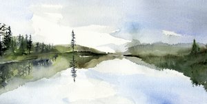 Serene Lake Reflection