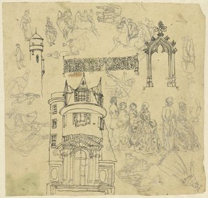 Architecture and Figures by Rodolphe Bresdin