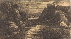 Distant City by Rodolphe Bresdin
