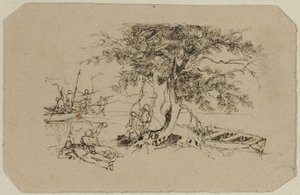 Fishing Spot by Rodolphe Bresdin