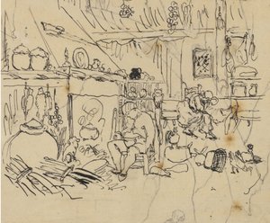 Misery at Home by Rodolphe Bresdin