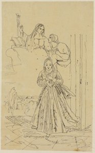 Refuge in Prayer by Rodolphe Bresdin