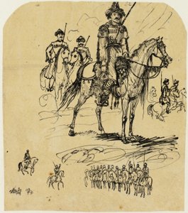 Russian Cavalry by Rodolphe Bresdin