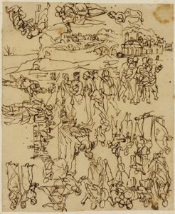 Sheet of Sketches: The Life of Christ