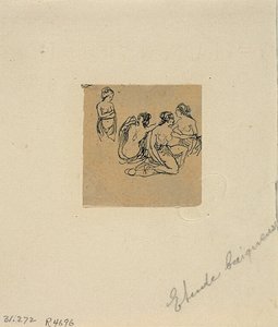 Study of Bathers by Rodolphe Bresdin