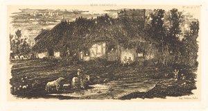 The Farmyard by Rodolphe Bresdin