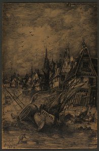 Washed Up Ships by Rodolphe Bresdin