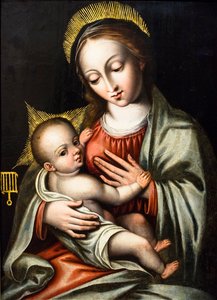 Virgin and Child called Virgin au grill by Rodrigo de Holanda