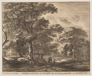 Plate 1, from Six Views in the Wood of The Hague by Roelant Roghman