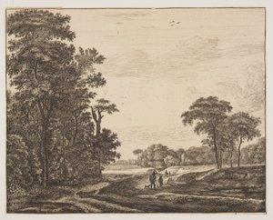 Plate 2, from Six Views in the Wood of The Hague by Roelant Roghman