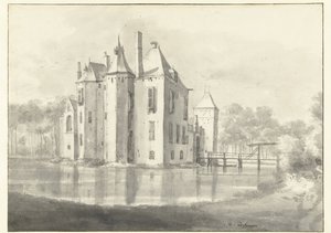 View of Huis Moersbergen, Seen from the North-east by Roelant Roghman