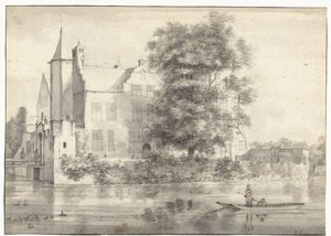 View of Huis te Rhoon, Seen from the South by Roelant Roghman