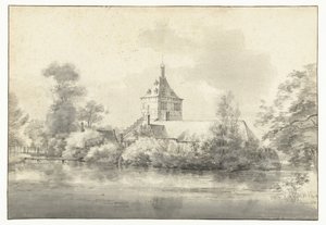 View of Slot Starrenburg in Overschie by Roelant Roghman