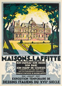 Advertising poster for Maisons Laffitte