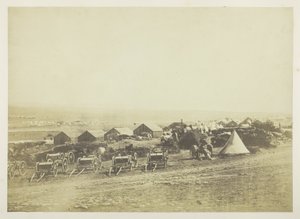 Artillery Wagons, Balaklava in the Distance