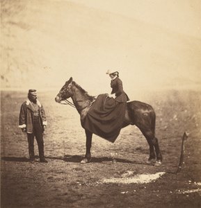 Henry Duberly Esq., Paymaster, 8th Hussars & Mrs. Duberly by Roger Fenton