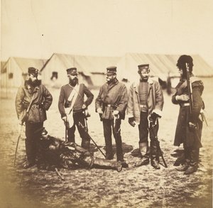 Lt. Col. Munro & Officers of the 39th Regiment by Roger Fenton