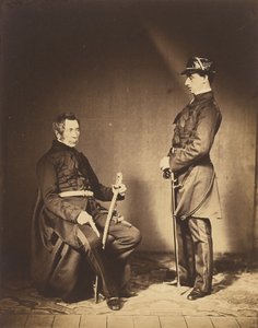 Lt. Gen. Sir J. Burgoyne, G.C.B. & Lt. Stopford, A.D.C. by Roger Fenton