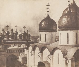 Moscow, Domes of Churches in the Kremlin by Roger Fenton