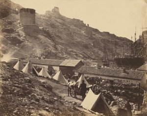The Genoese Castle, Balaklava by Roger Fenton