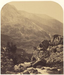 View from Ogwen Falls into Nan Francon by Roger Fenton