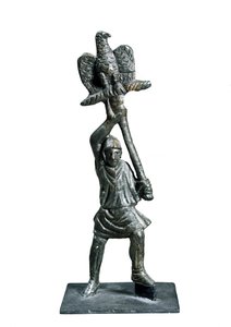 Bronze Statuette Representing Standard Bearer by Roman