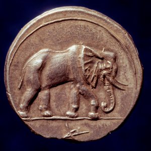 Carthaginian Civilization: Medal Representing an Elephant by Roman