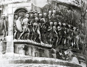 (detail) from the Column of Marcus Aurelius (Colonna Antonina) by Roman