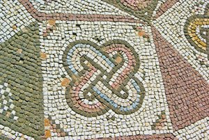 Detail of a Gordian Knot, House of Theseus, Paphos, Cyprus