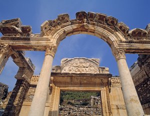 Facade of the Temple of Hadrian by Roman