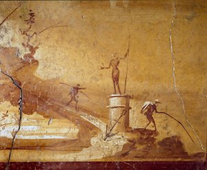 Fishing scene (detail) by Roman