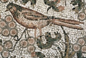 Floor Pavement Depicting a Bird, 4th Century AD by Roman