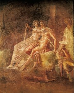 Fresco depicting Ares and Aphrodite by Roman