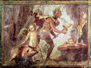 Fresco from Villa of Mysteries, Pompeii