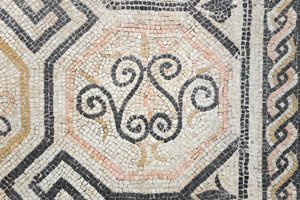 Geometric Pattern from the Via San Rocchino Domus, 2nd Century AD by Roman