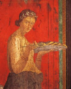 Initiation rites of the cult of Dionysus, fresco from the Villa Dei Mysteri