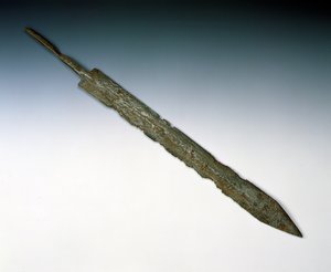 Legionary sword of gladius, from the Roman site at Newstead, Melrose, AD 80-100