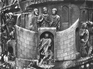 Marcus Aurelius Receiving a Messenger, detail from the Column of Marcus Aurelius, AD 180-196