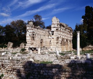 Maritime Alps: Remains of Roman Baths of the 3rd century in the arenas of Nice Cimiez.