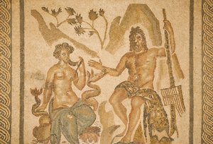 Mosaic of Polyphemus and Galatea, from the Hall of the Mosaics in the Alcazar of the Christian Kings
