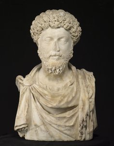 Portrait of the Emperor Marcus Aurelius, late 2nd century by Roman