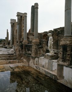 Public bath built under emperor Hadrian, 2nd century by Roman