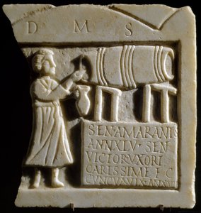 Relief depicting a Tavern Scene by Roman