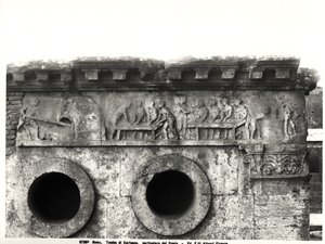 Relief from the Frieze Depicting the Process of Bread-Making, c.30 BC (detail) by Roman