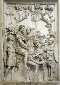 Roman Emperor Marcus Aurelius Pardons the Defeated Enemies, c.176-180