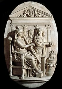 A Scene of Sacrifice in Vesta, Roman Art, Villa Albani