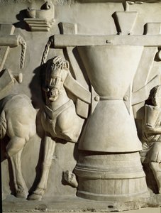 Roman Art: Low Relief Representing a Mill Wheel by Roman